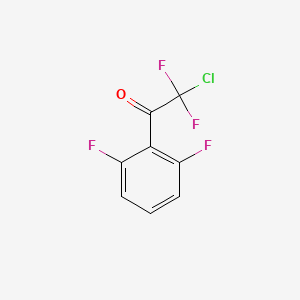 molecular formula C8H3ClF4O B14888102 2-Chloro-1-(2,6-difluorophenyl)-2,2-difluoroethanone 