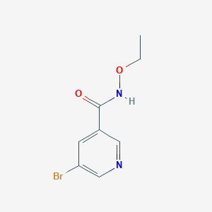 molecular formula C8H9BrN2O2 B14888106 5-Bromo-N-ethoxynicotinamide 