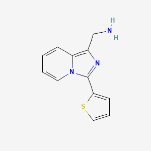 (3-(Thiophen-2-yl)imidazo[1,5-a]pyridin-1-yl)methanamine