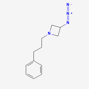 molecular formula C12H16N4 B1488814 3-Azido-1-(3-phenylpropyl)azetidine CAS No. 2097976-71-9