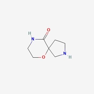 molecular formula C7H12N2O2 B14888174 6-Oxa-2,9-diazaspiro[4.5]decan-10-one 