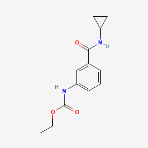 molecular formula C13H16N2O3 B14888199 Ethyl (3-(cyclopropylcarbamoyl)phenyl)carbamate 