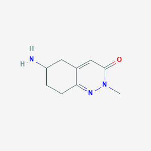 molecular formula C9H13N3O B1488820 6-amino-2-methyl-5,6,7,8-tetrahydrocinnolin-3(2H)-one CAS No. 2091714-22-4