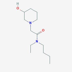 N-butyl-N-ethyl-2-(3-hydroxypiperidin-1-yl)acetamide