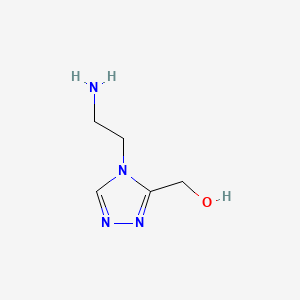 molecular formula C5H10N4O B14888222 [4-(2-aminoethyl)-4H-1,2,4-triazol-3-yl]methanol 