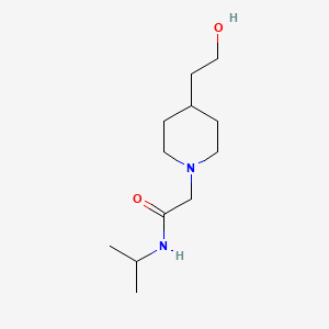 molecular formula C12H24N2O2 B1488824 2-(4-(2-hydroxyethyl)piperidin-1-yl)-N-isopropylacetamide CAS No. 2002988-68-1