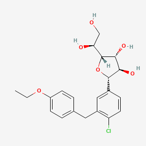 (2S,3R,4R,5R)-2-(4-Chloro-3-(4-ethoxybenzyl)phenyl)-5-((S)-1,2-dihydroxyethyl)tetrahydrofuran-3,4-diol