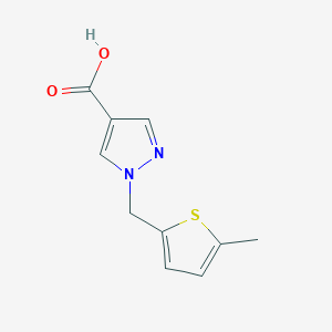 molecular formula C10H10N2O2S B1488826 1-((5-methylthiophen-2-yl)methyl)-1H-pyrazole-4-carboxylic acid CAS No. 2092545-98-5