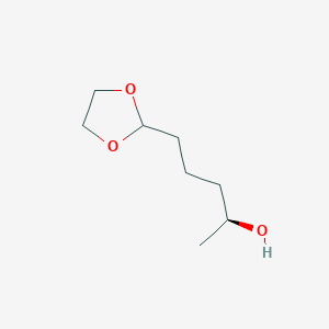 molecular formula C8H16O3 B14888271 (S)-5-(1,3-Dioxolan-2-yl)pentan-2-ol 