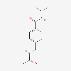 molecular formula C13H18N2O2 B14888275 4-(Acetamidomethyl)-N-isopropylbenzamide 