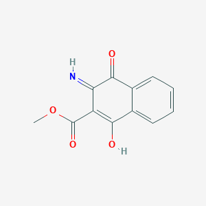 molecular formula C12H9NO4 B14888279 Methyl 3-amino-1,4-dioxo-1,4-dihydronaphthalene-2-carboxylate 