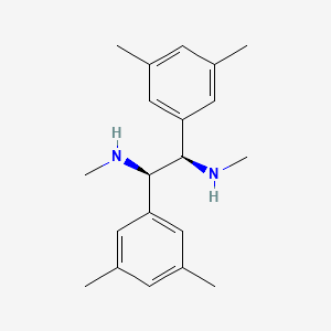 molecular formula C20H28N2 B14888283 (1R,2R)-1,2-Bis(3,5-dimethylphenyl)-N1,N2-dimethylethane-1,2-diamine 