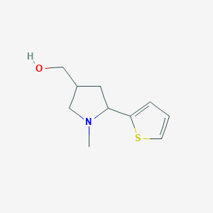 molecular formula C10H15NOS B14888302 (1-Methyl-5-(thiophen-2-yl)pyrrolidin-3-yl)methanol 