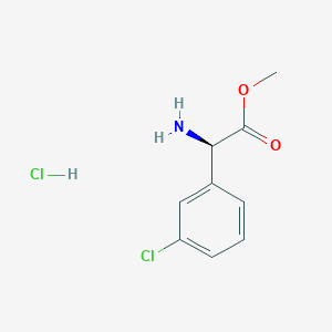 molecular formula C9H11Cl2NO2 B14888304 methyl (2R)-2-amino-2-(3-chlorophenyl)acetate;hydrochloride 