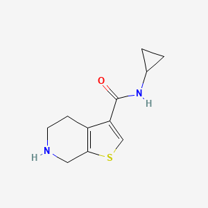 molecular formula C11H14N2OS B14888322 N-cyclopropyl-4,5,6,7-tetrahydrothieno[2,3-c]pyridine-3-carboxamide 