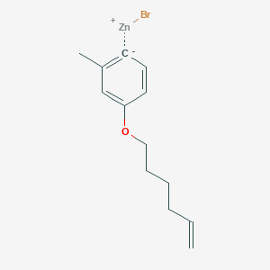 4-(5-Hexen-1-oxy)-2-methylphenylZinc bromide