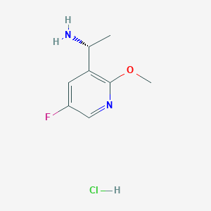 molecular formula C8H12ClFN2O B14888351 (R)-1-(5-Fluoro-2-methoxypyridin-3-yl)ethanamine hydrochloride 