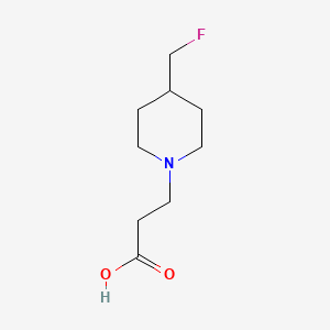 molecular formula C9H16FNO2 B1488838 3-(4-(氟甲基)哌啶-1-基)丙酸 CAS No. 2002122-90-7