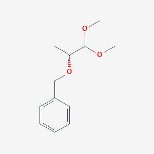 molecular formula C12H18O3 B14888396 (R)-(((1,1-Dimethoxypropan-2-yl)oxy)methyl)benzene 