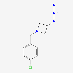 molecular formula C10H11ClN4 B1488842 3-Azido-1-(4-chlorobenzyl)azetidine CAS No. 2098077-41-7