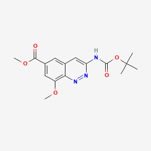 Methyl 3-((tert-butoxycarbonyl)amino)-8-methoxycinnoline-6-carboxylate