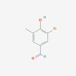 molecular formula C8H7BrO2 B14888458 3-Bromo-4-hydroxy-5-methylbenzaldehyde 