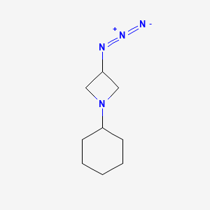 molecular formula C9H16N4 B1488847 3-Azido-1-cyclohexylazetidine CAS No. 1331737-04-2
