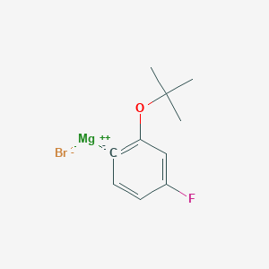 molecular formula C10H12BrFMgO B14888480 (2-t-Butoxy-4-fluorophenyl)magnesium bromide 