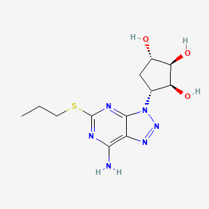 (1S,2R,3S,4R)-4-(7-Amino-5-(propylthio)-3H-[1,2,3]triazolo[4,5-d]pyrimidin-3-yl)cyclopentane-1,2,3-triol