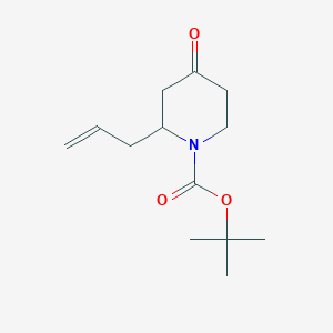 molecular formula C13H21NO3 B14888500 tert-Butyl 2-allyl-4-oxopiperidine-1-carboxylate 