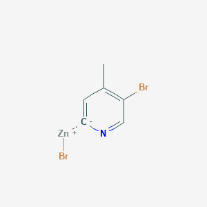 molecular formula C6H5Br2NZn B14888513 (5-Bromo-4-methylpyridin-2-yl)Zinc bromide 