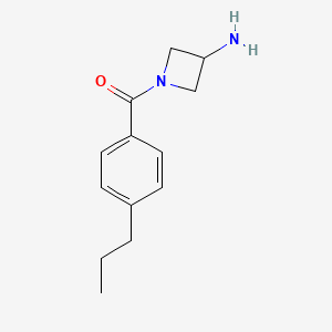 molecular formula C13H18N2O B1488852 (3-Aminoazetidin-1-yl)(4-propylphenyl)methanone CAS No. 2092086-17-2