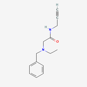 2-(Benzyl(ethyl)amino)-N-(prop-2-yn-1-yl)acetamide