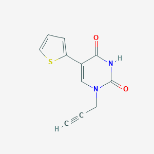 1-(prop-2-yn-1-yl)-5-(thiophen-2-yl)pyrimidine-2,4(1H,3H)-dione