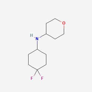 molecular formula C11H19F2NO B1488856 N-(4,4-difluorocyclohexyl)tetrahydro-2H-pyran-4-amine CAS No. 1879889-49-2
