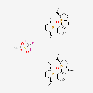 Bis{[1-(2S,5S)-2,5-diethylphospholanyl]-[2-(2S,5S)-2,5-diethylphospholanyl-oxide]benzene}Cu(I)trifluoromethanesulfonate