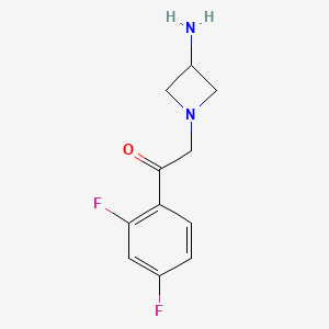 2-(3-Aminoazetidin-1-yl)-1-(2,4-difluorophenyl)ethan-1-one