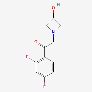 molecular formula C11H11F2NO2 B1488860 1-(2,4-Difluorophenyl)-2-(3-hydroxyazetidin-1-yl)ethan-1-one CAS No. 1856612-79-7