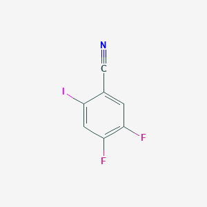 molecular formula C7H2F2IN B14888601 4,5-Difluoro-2-iodobenzonitrile 