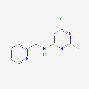 6-Chloro-2-methyl-N-((3-methylpyridin-2-yl)methyl)pyrimidin-4-amine