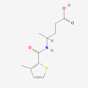 4-(3-Methylthiophene-2-carboxamido)pentanoic acid