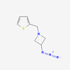 molecular formula C8H10N4S B1488863 3-叠氮-1-(噻吩-2-基甲基)氮杂环丁烷 CAS No. 1331737-13-3