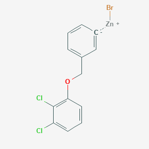 molecular formula C13H9BrCl2OZn B14888630 3-(2,3-Dichlorophenoxymethyl)phenylZinc bromide 