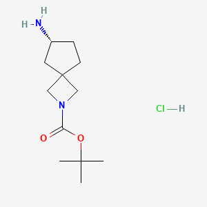 tert-Butyl (R)-6-amino-2-azaspiro[3.4]octane-2-carboxylate hydrochloride