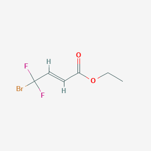 molecular formula C6H7BrF2O2 B14888656 ethyl (E)-4-bromo-4,4-difluorobut-2-enoate 