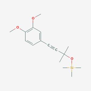 [3-(3,4-Dimethoxy-phenyl)-1,1-dimethyl-prop-2-ynyloxy]-trimethyl-silane