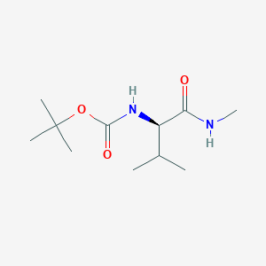 molecular formula C11H22N2O3 B14888670 Tert-butyl (R)-(3-methyl-1-(methylamino)-1-oxobutan-2-yl)carbamate 