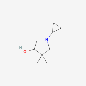 molecular formula C9H15NO B14888676 5-Cyclopropyl-5-azaspiro[2.4]heptan-7-ol 