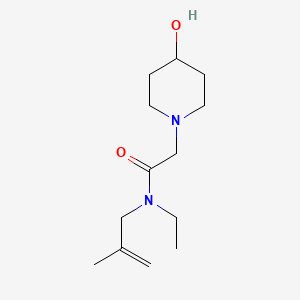 n-Ethyl-2-(4-hydroxypiperidin-1-yl)-N-(2-methylallyl)acetamide