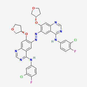 6,6'-((E)-Diazene-1,2-diyl)bis(N-(3-chloro-4-fluorophenyl)-7-(((S)-tetrahydrofuran-3-yl)oxy)quinazolin-4-amine)